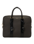 Briefcase, &pound;450, Handbags, Black/Brown, Canvas, Front view